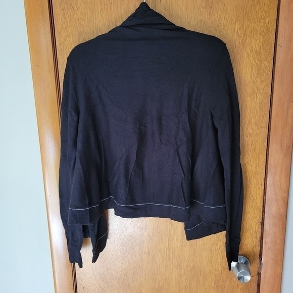 Cabi Black Open Front Cardigan Sweater Small - Picture 4 of 4